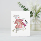 Alice's witte konijn in Wonderland Briefkaart (Staand voorkant)
