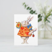 ALICE'S WITTE RABBIT BRIEFKAART (Staand voorkant)