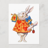 ALICE'S WITTE RABBIT BRIEFKAART (Voorkant)