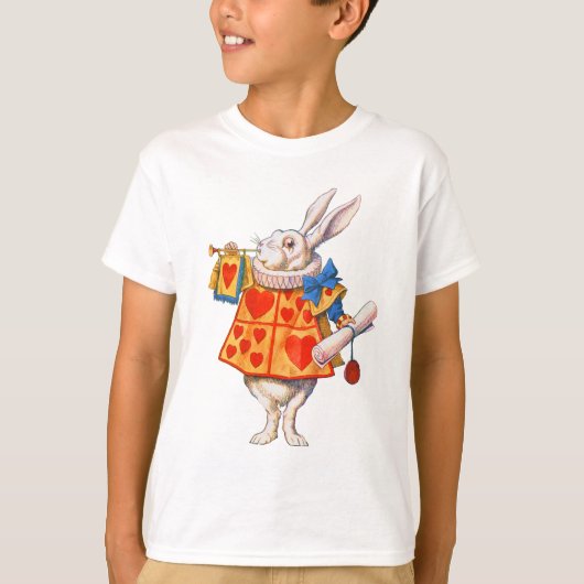 ALICE'S WITTE RABBIT T-SHIRT (Voorkant)