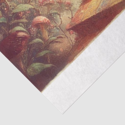 Alice's Wonderland Castle Climb Decoupage Tissuepapier (Detail)