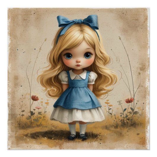 Alice's Wonderland Quest: Wonderland Whimsy Perfect Poster (Voorkant)