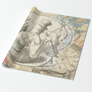 Alice's Wonderland Rups: Originele Tenniel Cadeaupapier