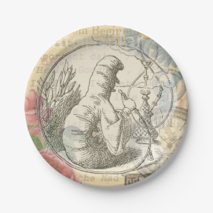 Alice's Wonderland Rups: Originele Tenniel Papieren Bordje