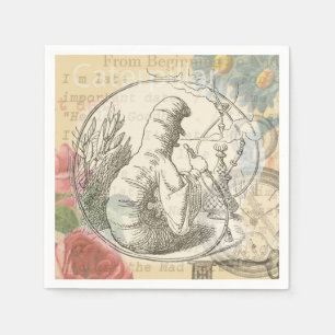 Alice's Wonderland Rups: Originele Tenniel Servet