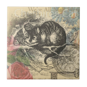 Alice's Wonderland Rups: Originele Tenniel Tegeltje