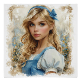 Alice's Wonderland Whimsy Whirl: Wonderland Whimsy Perfect Poster