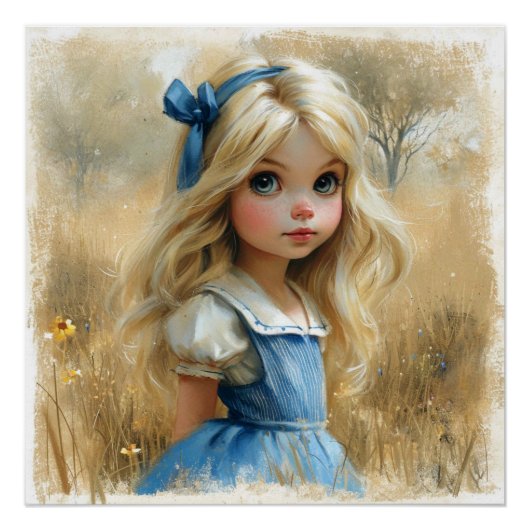 Alice's Wonderland Whirl: Wonderland Wonderlijkhei Perfect Poster (Voorkant)