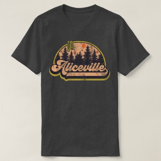 Aliceville, Alabama T-shirt (Design voorkant)