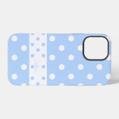Alicia - Aangepaste naam Stippen Blauwe iPhone hoe Hoesje (Achterkant horizontaal)
