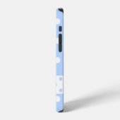 Alicia - Aangepaste naam Stippen Blauwe iPhone hoe Hoesje (Linkerkant)