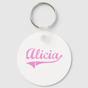 Alicia Classic Style Name Sleutelhanger