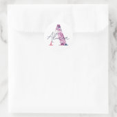 Alicia Naam Aangepaste Sticker Meisjes Label Flora (Tas)