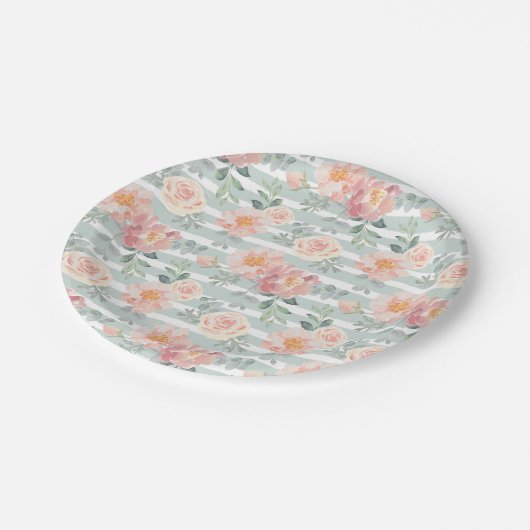 Alicia Roos Stripe Pattern Papieren Bordje (Gekanteld)