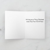 Alicia's Snowman Christmas Kaart (Binnen)