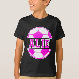 Alie Name Girls Soccer Play Football Sports Fan Ba T-shirt