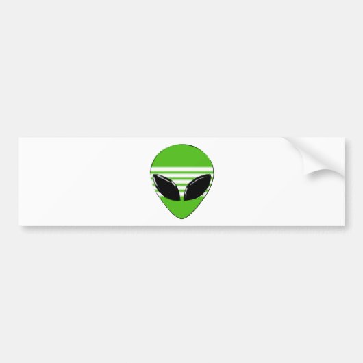 Alien-01 Bumpersticker (Voorkant)