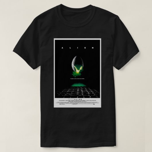 Alien (1979) Briefkaart T-shirt (Design voorkant)
