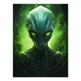 Alien 1  foto afdruk