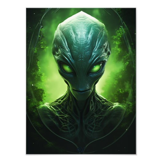 Alien 1  foto afdruk (Voorkant)