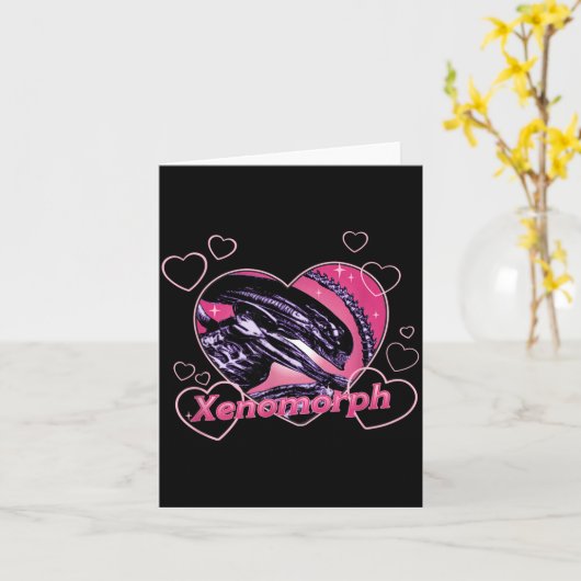 Alien 3 Valentine's Day Loving Xenomorph Heart Rtr Kaart (Gele Bloem)