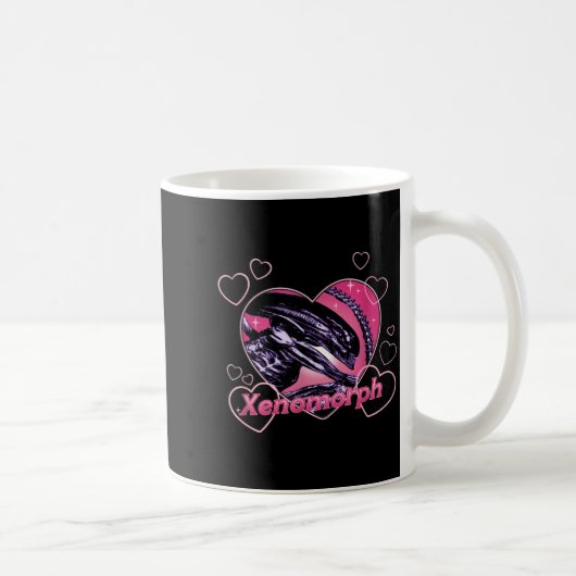 Alien 3 Valentine's Day Loving Xenomorph Heart Rtr Koffiemok (Rechts)