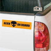 Alien aan boord bumpersticker (Op Truck)