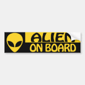 ALIEN AAN BOORD BUMPERSTICKER (Voorkant)