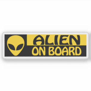ALIEN AAN BOORD STICKER