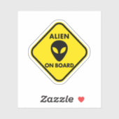 Alien aan boord sticker (Vel)