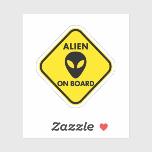 Alien aan boord sticker (Vel)