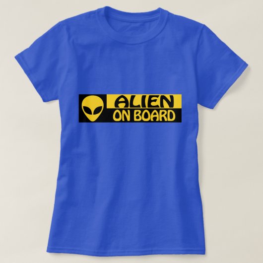 ALIEN AAN BOORD T-SHIRT (Design voorkant)