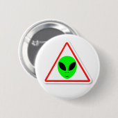 Alien-aandachtsteken Ronde Button 5,7 Cm (Voorkant /achterkant)