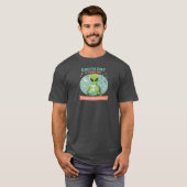 Alien Aardedag – Retro Mid Century Ruimte T-shirt (Voorkant volledig)