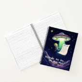 Alien Abductie Checklist | Whimsical Retro Sci-Fi Notitieboek (Binnen)