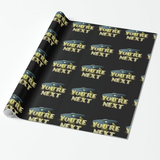 Alien Abductie, u bent de volgende Cadeaupapier (Uitgerold)