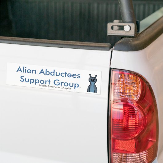 Alien Abducties Support Group Bumpersticker (Op Truck)