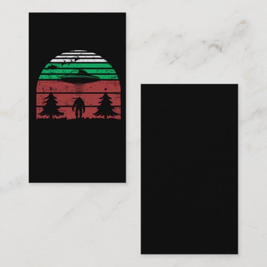 Alien Abduction Bigfoot UFO Sci Fi Lover Visitekaartje (Voorkant / Achterkant)