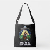 Alien Abduction Books to your Readers UFO Crossbody Tas (Voorkant)