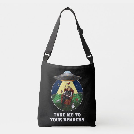 Alien Abduction Books to your Readers UFO Crossbody Tas (Voorkant)