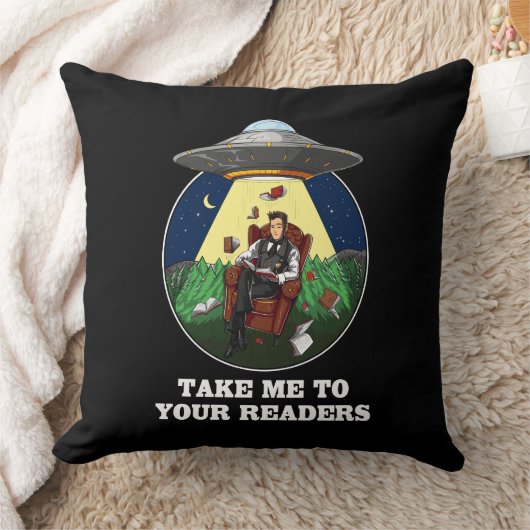 Alien Abduction Books to your Readers UFO Kussen (Deken)