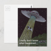 Alien Abduction Briefkaart (Voorkant / Achterkant)