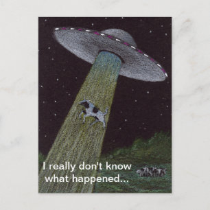 Alien Abduction Briefkaart