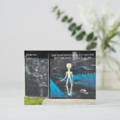Alien Abduction Briefkaart (Staand voorkant)