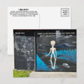 Alien Abduction Briefkaart (Voorkant / Achterkant)