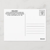 Alien Abduction Briefkaart (Achterkant)