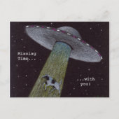 Alien Abduction Briefkaart (Voorkant)