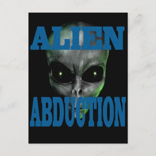 Alien Abduction Briefkaart (Voorkant)