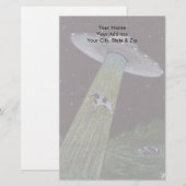 Alien Abduction Briefpapier (Voorkant / Achterkant)
