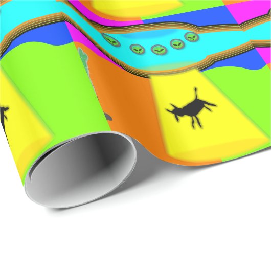 Alien Abduction Cadeaupapier (Rol Hoek)